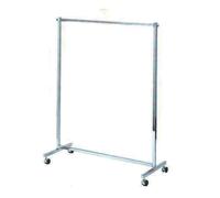 STENDER SEMPLICE TUBO QUADRO CON RUOTE 120X H 155 cm