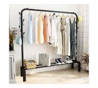 Stender Stand Appendiabiti Attaccapanni Barra Singola Metallo Nero 143 x 96 x42