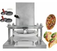 Stendetrice elettrica professionale per impasto pizza, pressa per crosta con interruttore di avviamento, 110 V, ideale per servizi di ristorazione, ristoranti e pizzerie.