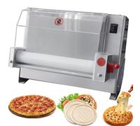 Stendetrice elettrica professionale per impasto, pressa per pizza da 450 W con pedale, spessore da 0,7 a 5,4 mm, rullo in acciaio inossidabile, per uso domestico e in cucina.