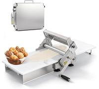 Stendetrice Manuale per Pasta, con Rullo Regolabile in Acciaio Inox da 15,5 Cm per Pizza, Croissant E Pasta Sfoglia - Perfetta per Appassionati di Pasticceria E Professionisti.