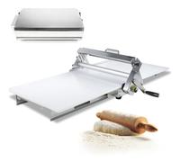 Stendetrice Manuale per Pasta, con Spessore Regolabile, Realizzata in Acciaio Inox, Adatta per la Preparazione di Pasta sfoglia.