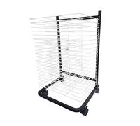 Stendibiancheria A 20/40 Ripiani, Scaffale Mobile In Metallo For Opere D'arte, Scaffale Impilabile For Disegni E Altro, Con Ripiani Rimovibili, For Gallerie Di Schizzi(20-Tier)