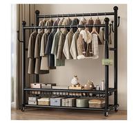 Stendibiancheria a 3 livelli, con ali regolabili, per interni ed esterni, ad alta capacità, facile da montare (nero, 150 x 170 x 38 cm)