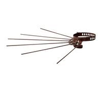 Stendibiancheria a Raggiera Marrone per Tubo 13 8 cm 6 Pezzi