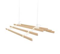 Stendibiancheria da soffitto con puleggia a 6 listelli da 1,2 m avorio Maid tradizionale montato asciugatrice per vestiti vittoriano cavalletto per vestiti rack per asciugare la biancheria estensibile