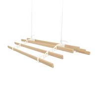 Stendibiancheria da soffitto con puleggia a 6 listelli da 1,4 m Ivory Maid tradizionale montato asciugatrice per vestiti vittoriano cavalletto per vestiti rack per asciugatura biancheria estensibile