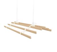 Stendibiancheria I rulli a soffitto I 6 doghe 1,8 m, avorio I stendibiancheria montato I stendibiancheria vittoriana I ghisa, legno di pino laccato I accessori da cucina I kit di fissaggio GRATUITO