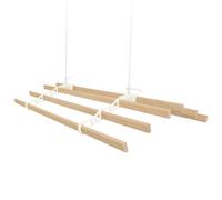 Stendibiancheria da soffitto con puleggia a 6 listelli da 2,4 m color avorio Maid tradizionale montato asciugatrice per vestiti cavalletto per vestiti vittoriano rack per asciugatura biancheria