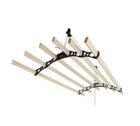 Stendibiancheria a soffitto Monster con 6 stecche in pino 2,4 m nero