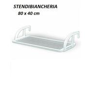 Stendibiancheria balcone stendi biancheria 80x40cm universale made in italy