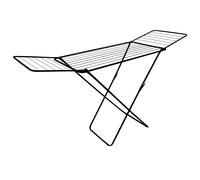 Stendibiancheria con ali Kolibri 183x93x55 cm Grigio acciaio