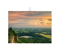 Stendibiancheria con paesaggi, tramonto e paesaggio notturno, per piano di lavoro della cucina, tappetino in microfibra per piano di lavoro, grande 18 x 24 pollici