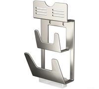 Stendibiancheria da balcone, con guardrail antifurto, pieghevole, in acciaio inox, per appendere le scarpe sul davanzale della finestra (D)