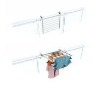 Stendibiancheria da balcone pieghevole Foxydry stendino da esterno resistente