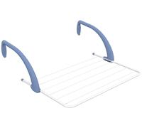 Stendibiancheria da balcone stendino 5 m acciaio resina bianco Brezza 60