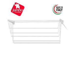 STENDIBIANCHERIA DA PARETE E SOFFITTO JUMBO STEED CM.100 STENDE 6MT. BUCATO