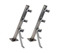 Cofan Stendibiancheria fissa da parete in due pezzi con 3 pulegge | Realizzato in acciaio inox AISI 304 | Dimensioni: 36,5 x 9,5 cm