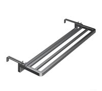 Stendibiancheria da parete per termosifone, per interni ed esterni, retrattile, per balconi, terrazze, docce, colore: nero