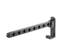 Stendibiancheria da parete, pieghevole, con ganci retrattili, soluzione per bagno, balcone, lavanderia, resistente, per uso interno ed esterno