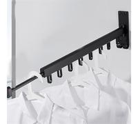 Stendibiancheria da parete, salvaspazio, retrattile, pieghevole, universale, per balcone e patio, perfetto per uso interno ed esterno