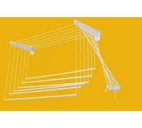 Stendibiancheria da Parete Soffitto Cm 120 x 46 x 70H 7,2 Mt di Stenditura