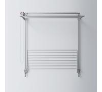 Stendibiancheria da parete, stendino a muro richiudibile, Foxydry Wall Plus