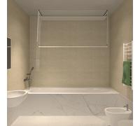 Stendibiancheria da Soffitto Salvaspazio per Interni e Esterni con 5 Aste da 150cm (altezza soffitto 300 cm) Stendinik