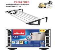 Stendibiancheria da Termosifone VILEDA Pliko Ganci Regolabili Ripieg. in Resina