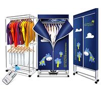 Stendibiancheria Elettrico 1500W Stendibiancheria portatile a 2/3 livelli, Stendibiancheria elettrico pieghevole riscaldato, Risparmio energetico con telecomando per la casa dell'appartamento (2