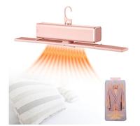 Stendibiancheria Elettrico, 400 W, Temperatura Costante 80 ℃, Bassa Rumorosità Asciugatrice Da Campeggio, Per Appartamenti Rv Travel, Dormitori,Pink