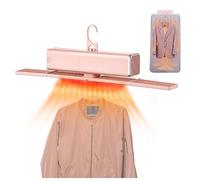 Stendibiancheria Elettrico, 400 W, Temperatura Costante 80 ℃, Bassa Rumorosità Asciugatrice Portatile, Per Appartamenti, Dormitori, Viaggi,Pink