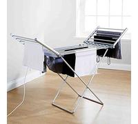 Stendibiancheria Elettrico, 50Hz/230W Stendibiancheria Riscaldato Elettrico Asciugatrice a Basso Consumo Energetico Stendino per Vestiti Scaldasalviette 45-55 Temperatura Costante per Bagno Lavanderia