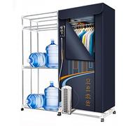 Stendibiancheria elettrico a 3 livelli, timer regolabile elettrico riscaldato pieghevole da 360 minuti, asciugatrice domestica da 1600 W, lavanderia bagnata, armadio ad asciugatura ad aria calda, ad