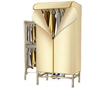 Stendibiancheria elettrico Asciugatrice per interni 1500W Stendibiancheria riscaldato, Asciugatrice stabile a risparmio energetico, Grande capacità a 2 livelli 15 kg, Tubo in acciaio da 25 mm,