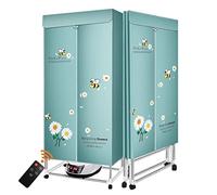Stendibiancheria Elettrico da 1500W, Stendibiancheria Riscaldato Pieghevole per Interni, Carico 50 Kg, Stendibiancheria Riscaldato a Risparmio Energetico (anione) con Telecomando, per Appartamento e C
