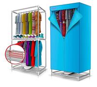 Stendibiancheria elettrico per asciugatrice portatile, stendibiancheria riscaldato con coperchio, 900w, grande capacità 20kg acciaio inossidabile a doppio strato ad alta efficienza energetic