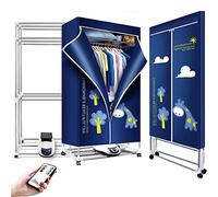 Stendibiancheria elettrico portatile, 1500 W, riscaldato, a 2/3 livelli, timer digitale ad alta efficienza energetica (anione), asciugatura rapida, per casa, soggiorno, grande capacità 30 kg
