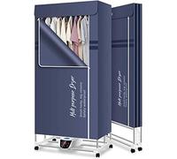 Stendibiancheria elettrico portatile, 2300 W, con telecomando, portabiancheria pieghevole a 2/3 ripiani, con timer digitale per un'asciugatura efficiente