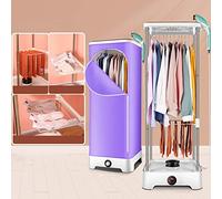 Stendibiancheria elettrico portatile pieghevole da 900 W, 2 livelli in acciaio inossidabile di grande capacità Armadio per asciugatura ad aria calda per biancheria bagnata per interni ad alt