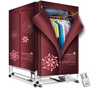 Stendibiancheria Elettrico Riscaldato 1500W-1,5 Metri Stendibiancheria Portatile, Appendiabiti Elettrico Pieghevole a 2 Livelli, Asciugatrice Domestica a Risparmio Energetico Timer Digitale per
