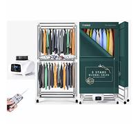 Stendibiancheria Elettrico Riscaldato 2000w Stendibiancheria Riscaldato Con Coperchio, Asciugabiancheria Portatile Domestico - Pieghevole E Telecomando, Timer 240 Min