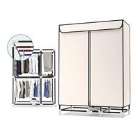 Stendibiancheria elettrico riscaldato 850 W, piccolo essiccatore domestico con tenda antipolvere a basso consumo in acciaio inox asciugatrice per tutti i tessuti 220 V (bianco 2)