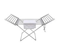 Stendibiancheria elettrico riscaldato Asciugatrice per interni X Rack, Asciugatrice elettrica con 20 barre riscaldate, Stendibiancheria pieghevole Asciugatrice stabile per casa, lavanderia,