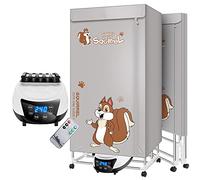 Stendibiancheria Elettrico Riscaldato Asciugatrice Stendibiancheria a 2 Livelli Pieghevole per Interni 1500W Grande Potente Stendibiancheria con Telecomando Timer Regolabile, Lavanderia in Acciaio