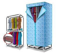 Stendibiancheria elettrico Stendibiancheria per interni Asciugatrice ad aria calda Armadio Armadio Presto Riscaldato Vestiti Essiccazione Pod con Ventilatore ad Aria Calda 900W Ferro Stampa Dimensioni