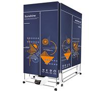 Stendibiancheria elettrico stendibiancheria riscaldato con coperchio, stendibiancheria pieghevole ad aria calda, telecomando-1200-1500W-3 marce, a basso consumo energetico per abiti domestici in