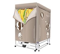 Stendibiancheria elettrico stendibiancheria riscaldato con coperchio, stendibiancheria pieghevole ad aria calda, telecomando-1200-1500W-3 marce, a basso consumo energetico per abiti domestici in