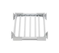 Stendibiancheria Estraibile, Sopra Lo Stendibiancheria For Lavatrice, Larghezza Regolabile 45-120 Cm, Telaio In Lega Di Alluminio, Capacità 30 Kg, Salvaspazio, For Armadi(White,Width 45-60cm)