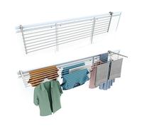 foxydry Duo, stendibiancheria da ringhiera e balcone, richiudibile, 162 cm